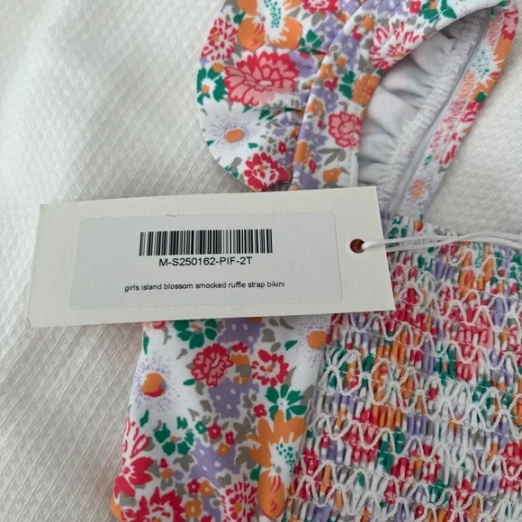 Minnow Floral Ruffle Tank Bikini Set - Multi (Kids) - Picture 2 of 5